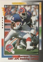 Thurman Thomas 1992 Wild Card # 244 - £1.14 GBP