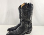Dan Post Cowboy Boots Mens Size 10 1/2 D Black Leather Western Rodeo - $67.54