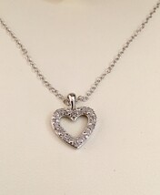 Littman Jewelers Diamond Accent Heart Pendant Necklace in Sterling Silver - $942.17 MXN