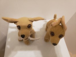 Lot of 2 Taco Bell Dog Chihuahua Plush Stuffed Animal Free Tacos Sign No Sound - $5.98