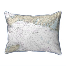Betsy Drake Falmouth Harbor, MA Nautical Map Extra Large Zippered Indoor - $79.19