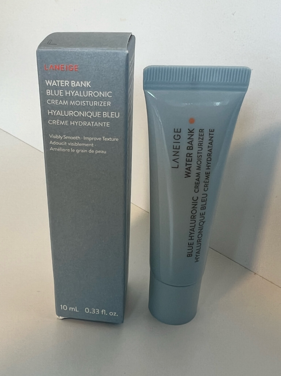 Laneige Water Bank Blue Hyaluronic Cream Moisturizer ~ 0.33 Oz
