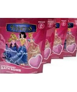LOT 4 Princess Strawberry Bath Bomb, Heart shaped 2.12 Oz (60g) BRAND NE... - $425.24 MXN
