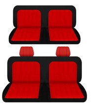 Fits 1970 Chevy Chevelle Malibu sedan 4 door Front and Rear bench seat covers - $139.89