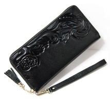 floral women wallets leather purse women long womens leather purses large capaci - £32.30 GBP