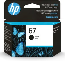 Original HP 67 Black Ink Cartridge | Works with HP DeskJet 1255, 2700, 4100 Seri - £27.65 GBP