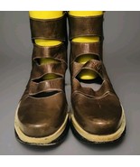 Anthropologie Antelope Cutout Zip Up Booties Size US 9.5 = EU 41 - $3,706.87 MXN