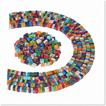 Stunning Multi-Color Beaded Bracelets Kit - 160pcs Square Imperial Jaspe... - $27.71