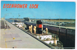 Postcard Massena New York Eisenhower Lock St Lawrence Seaway - £2.16 GBP