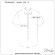 Margaritaville Men Hawaiian ALOHA shirt pit to pit 25 XL sport fishing floral - £13.39 GBP