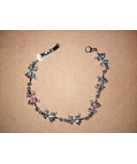 Lizard Bracelet With Colored Gems, 7 inches, Hinged Clasp - $225.18 MXN