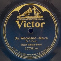 Victor Military Band / Vessella&#39;s Band 78 On Wisconsin / Pasadena Day Ma... - £5.53 GBP