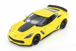 Chevrolet Corvette Z06 (2017) 1/24 Scale Diecast Metal Model - YELLOW - £27.65 GBP