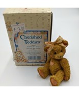 Vintage Cherished Teddies Resin Bear Figurine Karen Best Buddy 1991 #950432 - $9.89