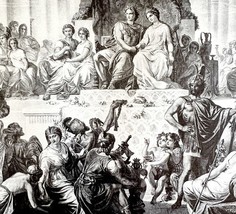 Wedding Of Alexander Macedonia Persia 1913 Plate Print 2 Page History DW... - $39.99