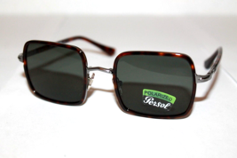 Persol Polarized Sunglasses PO2475S 513/58 Gunmetal &amp; Havana W/ Polar Green Lens - £85.62 GBP