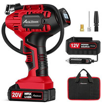 AVID POWER Tire Inflator Portable Air Compressor, 20V Cordless Car Tire ... - $237.56