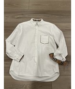 Burberry London England Men’s Harry Check-Pocket Sport Shirt White Size ... - $332.29 CAD
