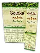 Goloka Patchouli Räucherstäbchen Naturstäbchen Beste Qualität 12 x 15 g pro... - £13.48 GBP