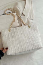 Polyester Texture Chain Tote bag - $20.28