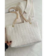 Polyester Texture Chain Tote bag - $27.54 CAD