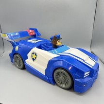 Paw Patrol Chase Larger Than Life Movie 18&quot; Police Vehicle Car Spin Mast... - $14.84