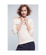 New Anthropologie Sleeping Snow Neves Off the Shoulder Pullover Sweater ... - $68.93 CAD