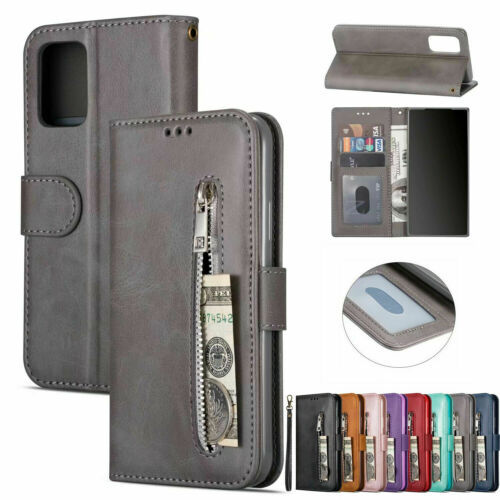 Primary image for For Huawei P20 P40 P30 Pro Y6/Y7 2019 Mate 20Pro Zipper Leather Flip Wallet Case