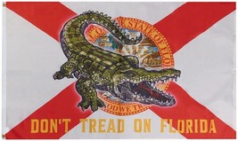 3x5 Don&#39;t Tread On Florida State GATOR 100D 3&#39;x5&#39; Woven Poly Nylon Flag Banner - £7.73 GBP