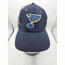 St Louis Blues Hockey adidas Men&#39;s One Size Fits All Cap Hat Blue Gray - $12.32