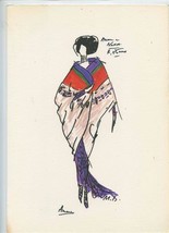 Chez Vous Menu Scottsdale Arizona Air France Marc Bohan Opera Cover 7 Co... - $47.52