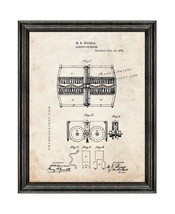 An item in the Art category: Carpet Sweepers Patent Print Old Look with Black Wood Frame