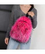 Imitation raccoon hair chest bag female fashion light adjustable shoulde... - €52,41 EUR