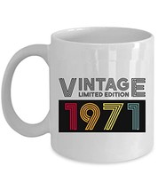 Vintage 1971 Coffee Mug 11oz Ceramic Gift For Women, Men Limited Edition... - $16.78