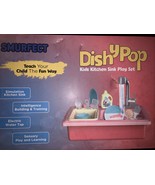 Smurfect Kitchen Play Set Pretend Playset Washing Dish Kitchen Sink Gift - $562.22 MXN