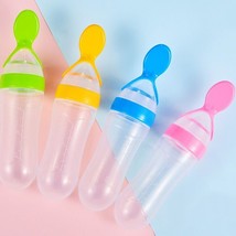 Baby Squeezing Feeding Spoon Silicone - £8.29 GBP