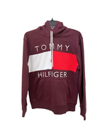Tommy Hilfiger Hoodie Sweater Men&#39;s Large Burgundy Red 78F4485601 FA COR... - £50.60 GBP