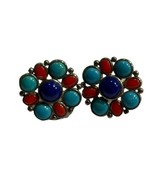 Whitney Kelly Turquoise and Coral Stud Earrings - $28.49