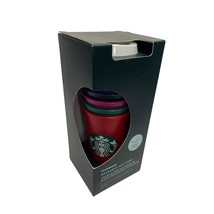 New Starbucks Reuseable Hot Cups 6 cups 6 lids 16 oz Multicolor Changes ... - £19.33 GBP