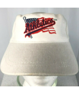 Oakland A&#39;s Athletics American Flag White Visor Cap SGA 4th of July Kell... - £15.04 GBP