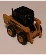JOHN DEERE Skid Steer Loader 3&quot; x 2&quot; Tan/Golden Hard Plastic Toy Missing... - $272.80 MXN