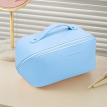 Makeup Organizer Female Toiletry Bags Large Travel Cosmetic Bag for Women PU Lea - £49.69 GBP