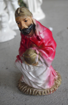 Vintage Ceramic Plaster Wiseman Nativity Figurine 3 1/2&quot; Tall - $309.17 MXN