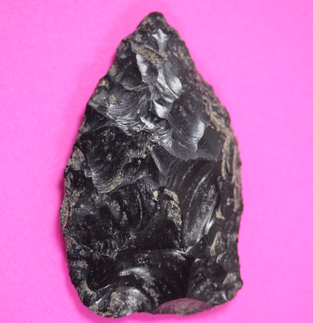 Authentic Pre Columbian Artifact Aztec Arrowhead Battle of Mexico City C... - $29.99