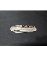 Vintage OLD LOG CABIN GOLDEN WEDDING Advertising Bottle Opener Cork Scre... - $18.63