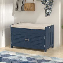 Knowlife Shoe Storage Bench, Entryway Bench With Storage, Blue, And Bedr... - £152.66 GBP