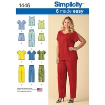Simplicity US1446FF Easy to Sew Women&#39;s Shirt, Pants, and Shorts Sewing ... - £18.09 GBP