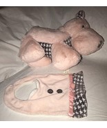 Nat and Jules Plush Pink Grey Houndstooth Patterned Dog with Matching Co... - £11.98 GBP
