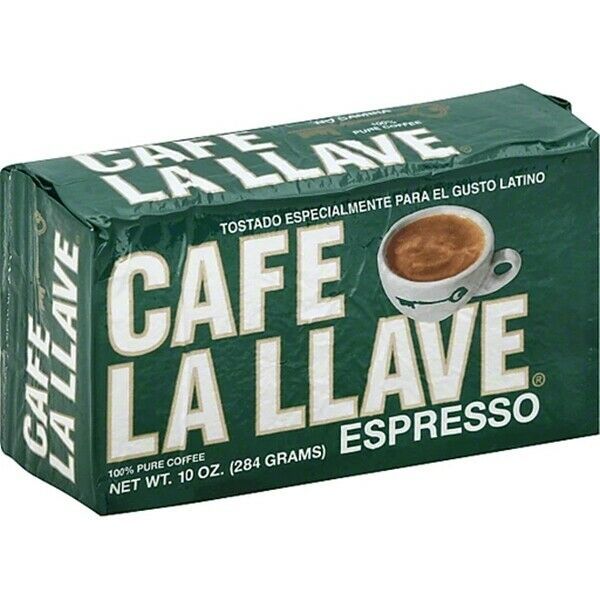 Cafe La Llave Espresso Dark Roast 100% Pure Ground Coffee (1) brick 10 o... - $3.65