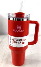 *NEW* Stanley Stainless Steel H2.0 Flowstate Quencher Tumbler - 40 oz Target Red - £45.03 GBP